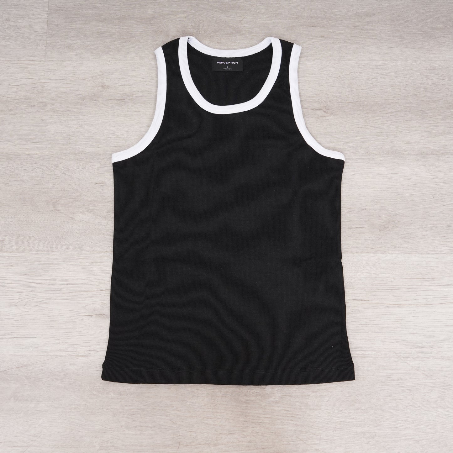 Tank Top - Black with White trim