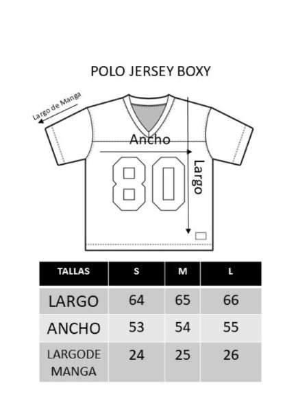 Polo Jersey Boxy - Blue